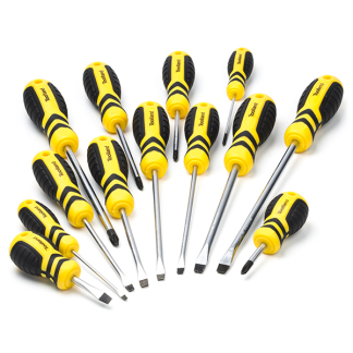 Toolland Schroevendraaierset met houder | Toolland | 13-delig (Kruiskop, Plat) HSCRSET02N K180106732 - 1