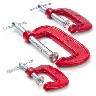 Toolland Spanklemmen | Toolland | 3 stuks (Staal, Met knevels) HCCS K180106861