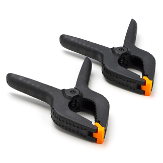 Toolland Veerklem | Toolland | 7 cm | 2 stuks (PVC) HPC225 K180106856 - 