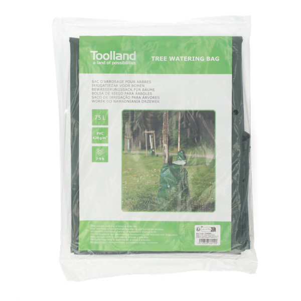 Toolland Waterzak boom | Toolland | 75 liter (Rits, Handvat, Druppelirrigatie, PVC) TWB001 K170104858 - 9