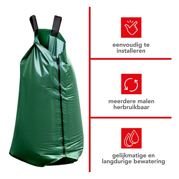 Toolland Waterzak boom | Toolland | 75 liter (Rits, Handvat, Druppelirrigatie, PVC) TWB001 K170104858 - 3