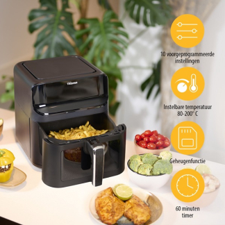 Tristar Airfryer | Tristar | 6.2 liter (1350W, Digitaal, Kijkvenster) FR-9037 K170109042 - 7