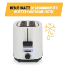 Tristar Broodrooster | Tristar (7 standen, Ontdooifunctie, 750W, 2 sleuven, Kunststof) BR-1055 K170109019 - 5