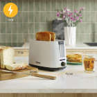 Tristar Broodrooster | Tristar (7 standen, Ontdooifunctie, 750W, 2 sleuven, Kunststof) BR-1055 K170109019 - 7