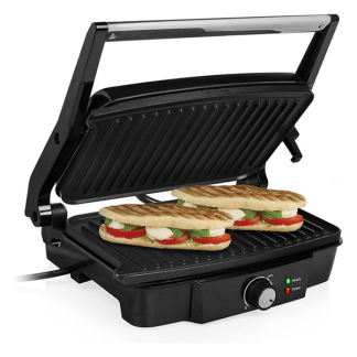 Tristar Contactgrill | Tristar | 27.8 x 17 centimeter (1500W, Zwevend deksel, 180⁰, Anti-aanbaklaag, RVS) GR-2852 K170109043 - 2