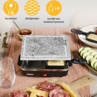 Tristar Gourmetstel | Alpina | 4 personen (Raclette, Steengrill, 600W) RA-2745 K170109055 - 7
