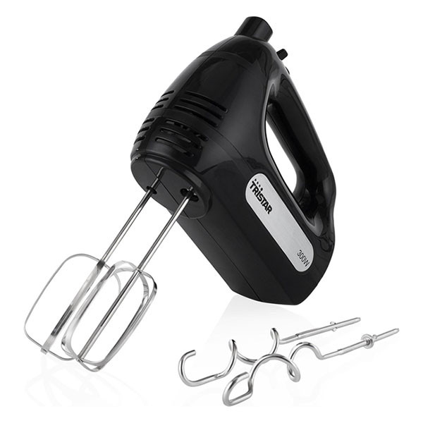 Tristar Handmixer | Tristar (300W, 6 snelheden, Turbofunctie, Deeghaken, Gardes, Zwart) MX-4201 K170109049 - 4