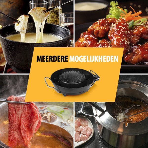Tristar Hotpot | Tristar | 4 personen (Chinees fondue, Korean BBQ, Fonduevorkjes, tang) PZ-9131 K170109054 - 8