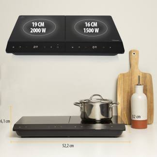 Tristar Inductie kookplaat | Tristar | 2 pits (Timer, Digitaal, 2000 + 1500W) IK-6162 K170109047 - 7