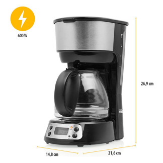 Tristar Koffiezetapparaat | Tristar | 600 watt (Filter, 8-Kops, Warmhoudfunctie, Zwart) CM-1284 K170109025 - 5