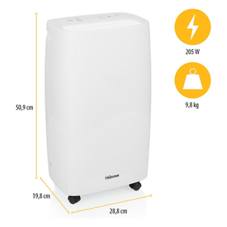 Tristar Luchtontvochtiger | Tristar  (Koolstoffilter, 10 liter per dag, 205W, Ruimtes tot 20 m²) DH-5419 K170101329 - 4