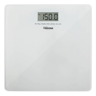 Tristar Personenweegschaal | Tristar | (Digitaal, 30x30cm, Gehard glas, Wit) WG-2419 K170202790 - 2