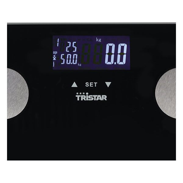 Tristar Personenweegschaal | Tristar (Digitaal, BMI, Smart, Gehard glas, Zwart) WG-2442 K170202793 - 4