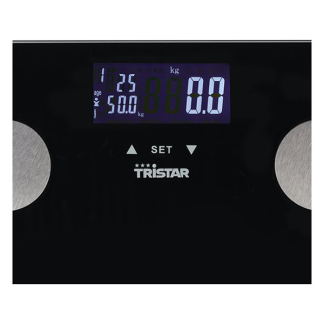 Tristar Personenweegschaal | Tristar (Digitaal, BMI, Smart, Gehard glas, Zwart) WG-2442 K170202793 - 4