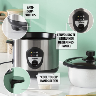 Tristar Rijstkoker | Tristar | 1 liter (400W, Binnenpan) RK-6126 K170109059 - 7