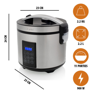 Tristar Rijstkoker | Tristar | 2.2 liter (900W, Binnenpan, 7 programma’s, RVS) RK-6138 K170109063 - 3