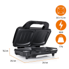 Tristar Tosti ijzer | Tristar | 900W (Anti-aanbaklaag, RVS) SA-3060 K170109064 - 5