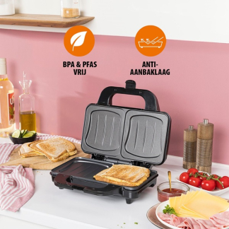 Tristar Tosti ijzer | Tristar | 900W (Anti-aanbaklaag, RVS) SA-3060 K170109064 - 8