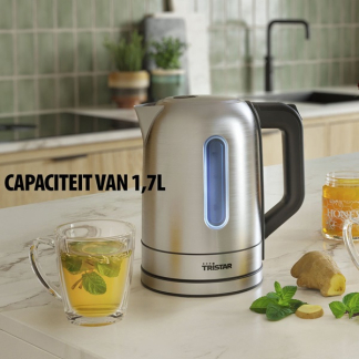 Tristar Waterkoker | Tristar (1.7 L, 2200 Watt, Droogkookbeveiliging, RVS) WK-1344 K170109072 - 7