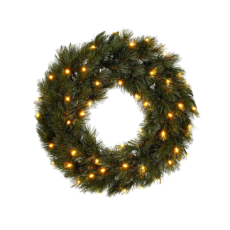 Triumph Tree Kerstkrans | Triumph Tree | Forest Frosted | Ø 45 cm (48 leds, Netstroom, Groen, Binnen) 387072 K151100152
