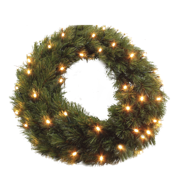 Triumph Tree Kerstkrans | Triumph Tree | Forest Frosted | Ø 60 cm (72 leds, Bevroren, Netstroom, Binnen) 387073 K151100153 - 1