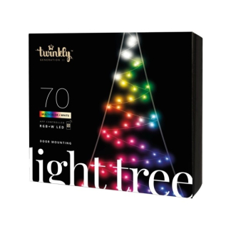 Twinkly Deurkerstboom | Twinkly (70 leds, 100 x 200 cm, Binnen/Buiten) TWWT050SPP-BEU K151000545 - 1