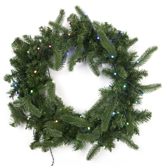 Twinkly Kerstkrans | Twinkly | Ø 61 cm (50 leds, Wifi, Timer, RGB+Wit, Binnen) TWR050SPP-BEU K151000357 - 2