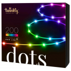 Twinkly LED strip | Dots | 12.5 meter (Flexibel, 200 LEDs, IP44, RGB+Wit, Transparant) TWD200STP-TEU K151000553 - 1