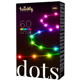 Twinkly LED strip | Dots | 5 meter (Flexibel, 60 LEDs, IP20, RGB+Wit, Zwart) TWD060STP-B K151000550 - 