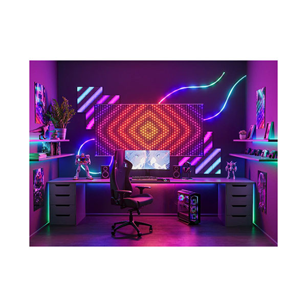 Twinkly Lichtgordijn met app | Twinkly| Matrix | 0.5 x 2.4 meter (500 led, Designs, Gekleurd, Binnen) TWW500STP-TEU K151000578 - 2