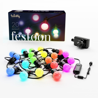 Twinkly Lichtsnoer | Twinkly | 13 meter (Koppelbaar, Startsnoer, 20 leds, Wifi, Timer, Gekleurd) TWF020STP-BEU K151000358 - 2