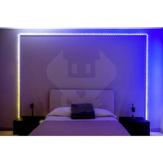 Twinkly Slimme LED strip met voeding | Twinkly | 12.5 meter (Flexibel, 200 LEDs, 110-240V, IP44, Multicolor, Transparant) TWD200STP-TEU A151000553 - 