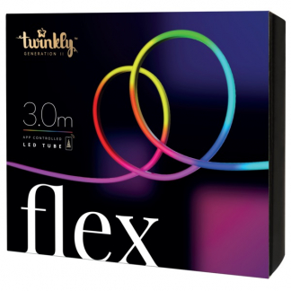 Twinkly Slimme LED strip met voeding | Twinkly | 5 meter (Flexibel, 300 LEDs, 240V, IP20, Multicolor, Wit) TWFL300STW-W A151000557 - 