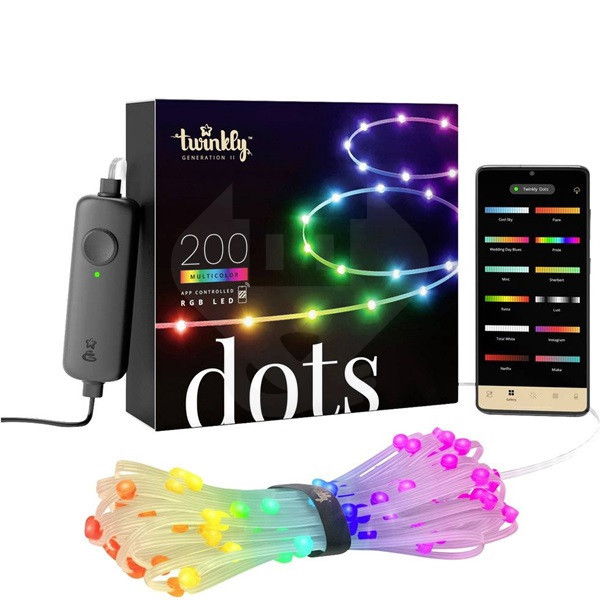 Twinkly Slimme led strip met voeding | Twinkly | 12.5 meter (Flexibel, 200 leds, 110-240V, IP44, Multicolor, Transparant) TWD200STP-TEU A151000553 - 2