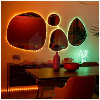 Twinkly Slimme led strip met voeding | Twinkly | 22.5 meter (Flexibel, 400 leds, 110-240V, IP44, Multicolor, Zwart) TWD400STP-BEU A151000554 - 3