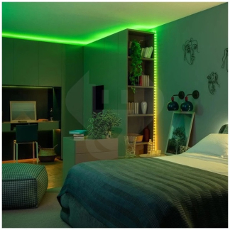 Twinkly Slimme led strip met voeding | Twinkly | 22.5 meter (Flexibel, 400 leds, 110-240V, IP44, Multicolor, Zwart) TWD400STP-BEU A151000554 - 5