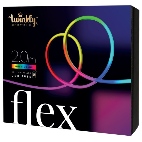 Twinkly Slimme led strip met voeding | Twinkly | 4 meter (Flexibel, 200 leds, 240V, IP20, Multicolor, Wit) TWFL200STW-W A151000556 - 1