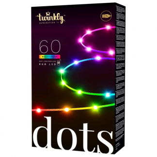 Twinkly Slimme led strip met voeding | Twinkly | 5 meter (Flexibel, 60 leds, 5V, IP20, Multicolor, Transparant) TWD060STP-T A151000551 - 1