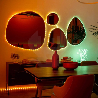 Twinkly Slimme led strip met voeding | Twinkly | 5 meter (Flexibel, 60 leds, 5V, IP20, Multicolor, Transparant) TWD060STP-T A151000551 - 3