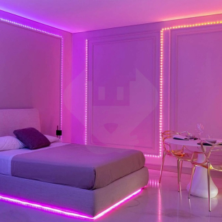 Twinkly Slimme led strip met voeding | Twinkly | 5 meter (Flexibel, 60 leds, 5V, IP20, Multicolor, Transparant) TWD060STP-T A151000551 - 5