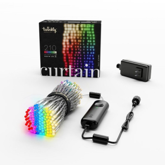Twinkly Smart lichtgordijn | 3.5 meter (210 leds, Wifi, Timer, RGBW, Binnen/Buiten) TWW210SPP-TEU B151000349 - 2