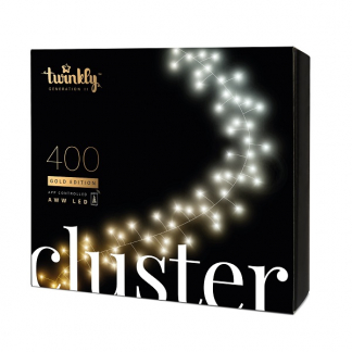 Twinkly clusterverlichting | 8.5 meter (400 LEDs, Wifi, Timer, Goud, Binnen/Buiten) TWC400GOP-BEU K151000352 - 