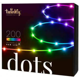 Twinkly led strip | Dots | 12.5 meter (Flexibel, 200 leds, IP44, RGB+Wit, Transparant) TWD200STP-TEU K151000553 - 1