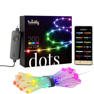 Twinkly led strip | Dots | 12.5 meter (Flexibel, 200 leds, IP44, RGB+Wit, Transparant) TWD200STP-TEU K151000553 - 2