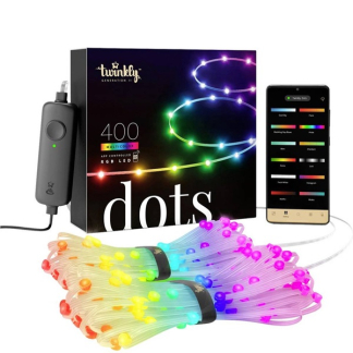 Twinkly led strip | Dots | 22.5 meter (Flexibel, 400 leds, IP44, RGB+Wit, Transparant) TWD400STP-TEU K151000555 - 2