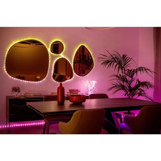 Twinkly led strip | Dots | 22.5 meter (Flexibel, 400 leds, IP44, RGB+Wit, Transparant) TWD400STP-TEU K151000555 - 3