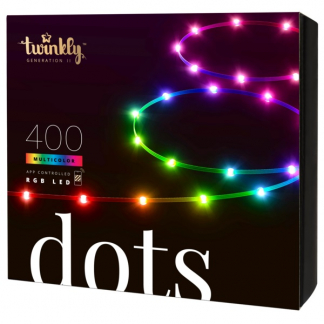 Twinkly led strip | Dots | 22.5 meter (Flexibel, 400 leds, IP44, RGB+Wit, Zwart) TWD400STP-BEU K151000554 - 1
