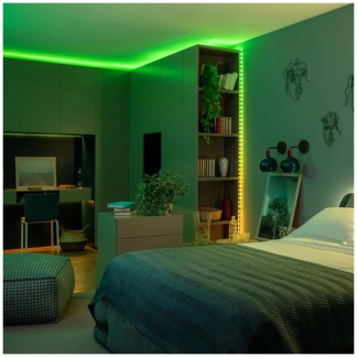 Twinkly led strip | Dots | 22.5 meter (Flexibel, 400 leds, IP44, RGB+Wit, Zwart) TWD400STP-BEU K151000554 - 5