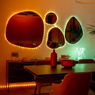 Twinkly led strip | Dots | 5 meter (Flexibel, 60 leds, IP20, RGB+Wit, Transparant) TWD060STP-T K151000551 - 3