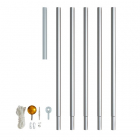 Twinkly vlaggenmast | 6 meter (Zilver) TWP-01K-POLE-A K151000539 Twinkly vlaggenmast | 6 meter (Zilver) TWP-01K-POLE-A K151000539